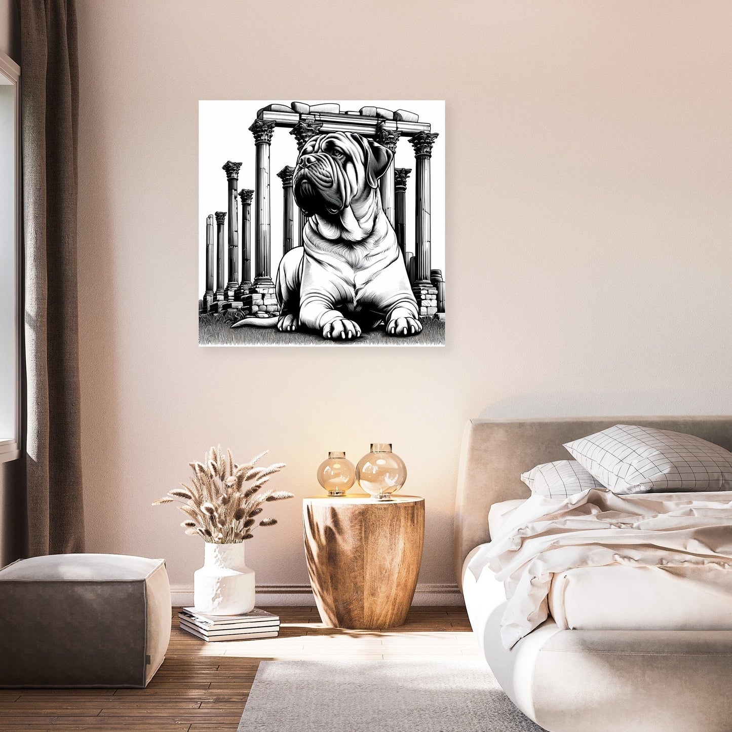 Ancient Guardian Bullmastiff Canvas