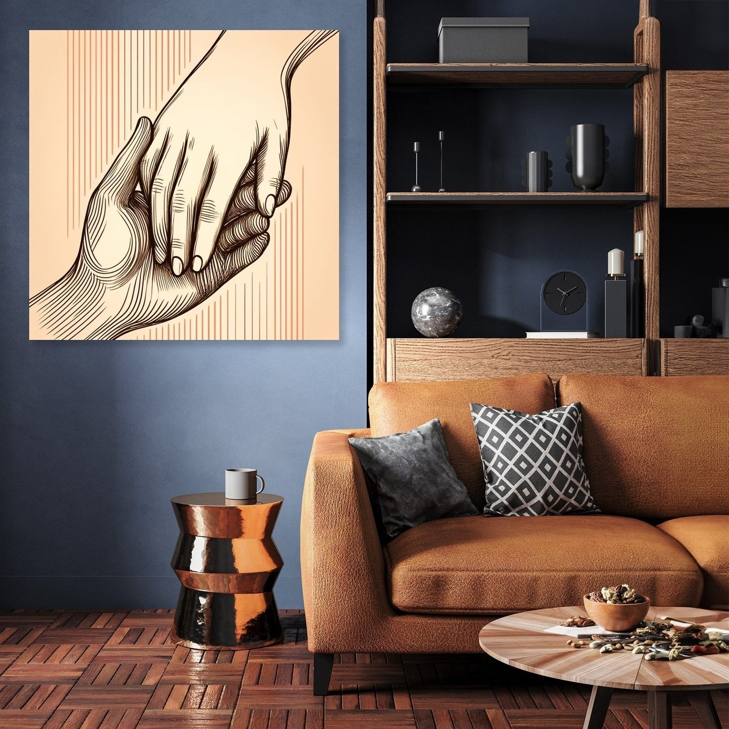 Connected Hands Canvas