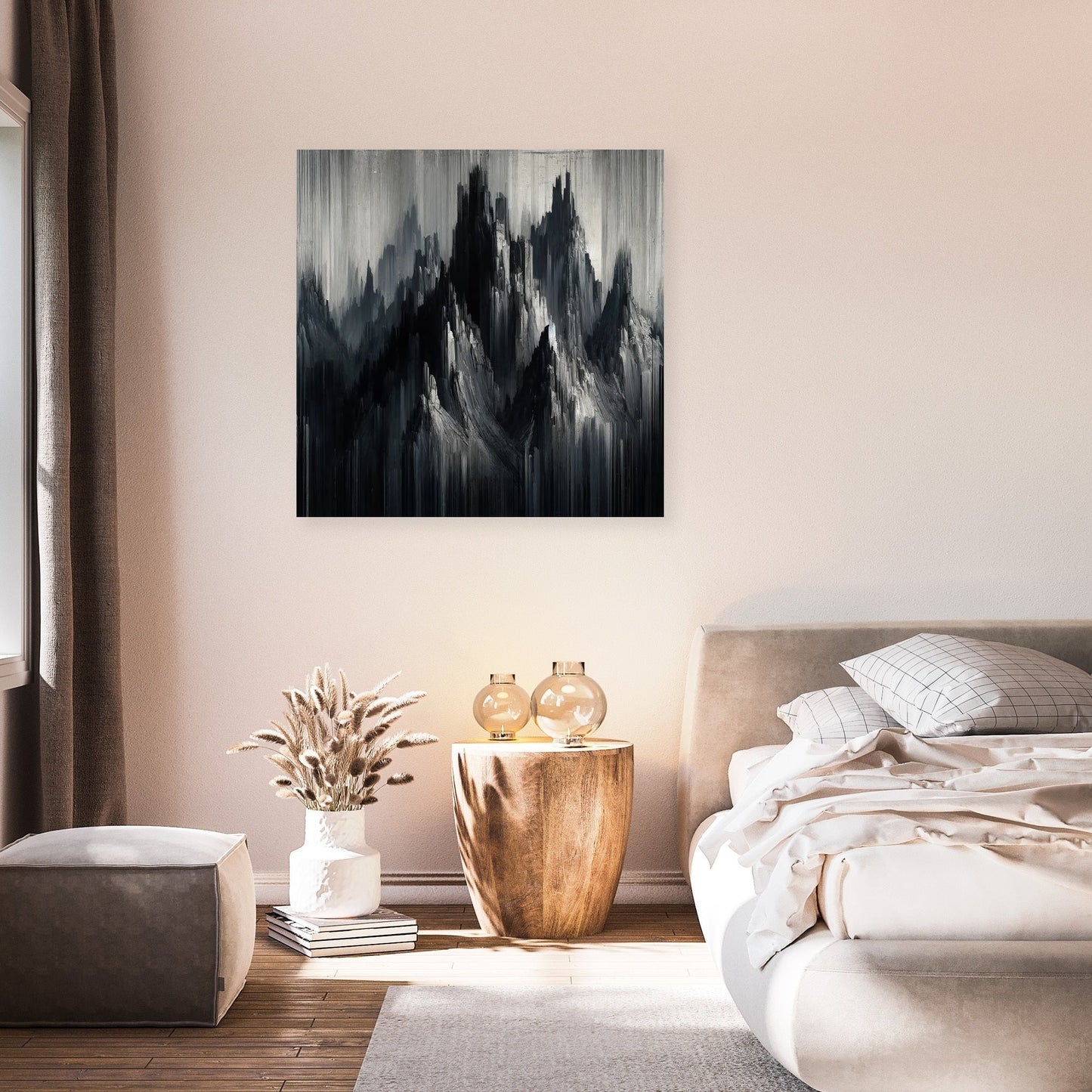Mystic Peaks Abstract Canvas