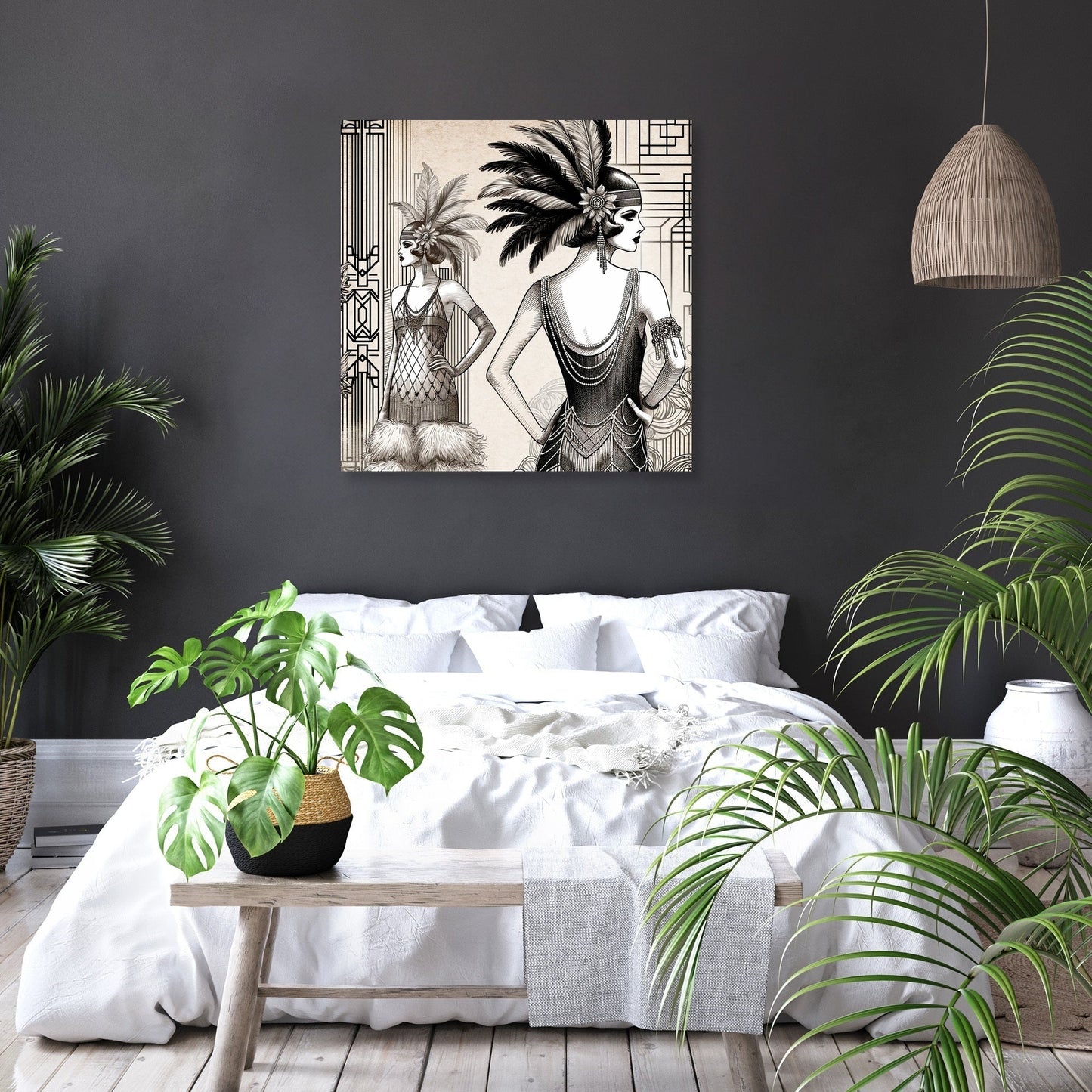 Vintage Flapper Canvas