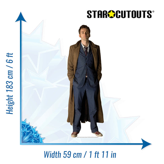 SC008 The Doctor David Tennant Cardboard Cutout Height 183cm