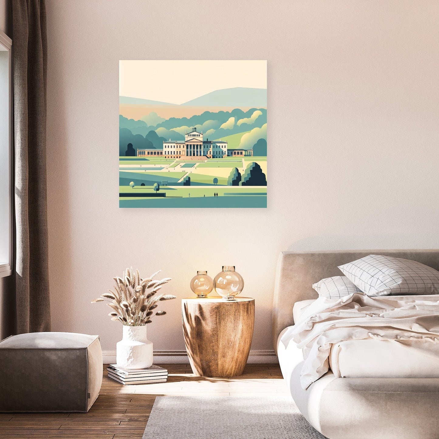 Manchester Heaton Park Serene Minimalism Canvas