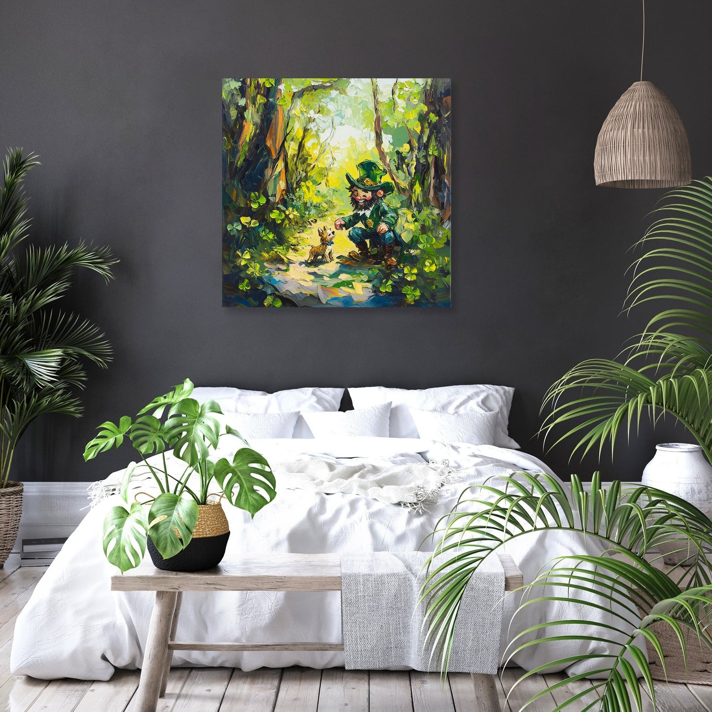 Leprechaun's Woodland Canvas