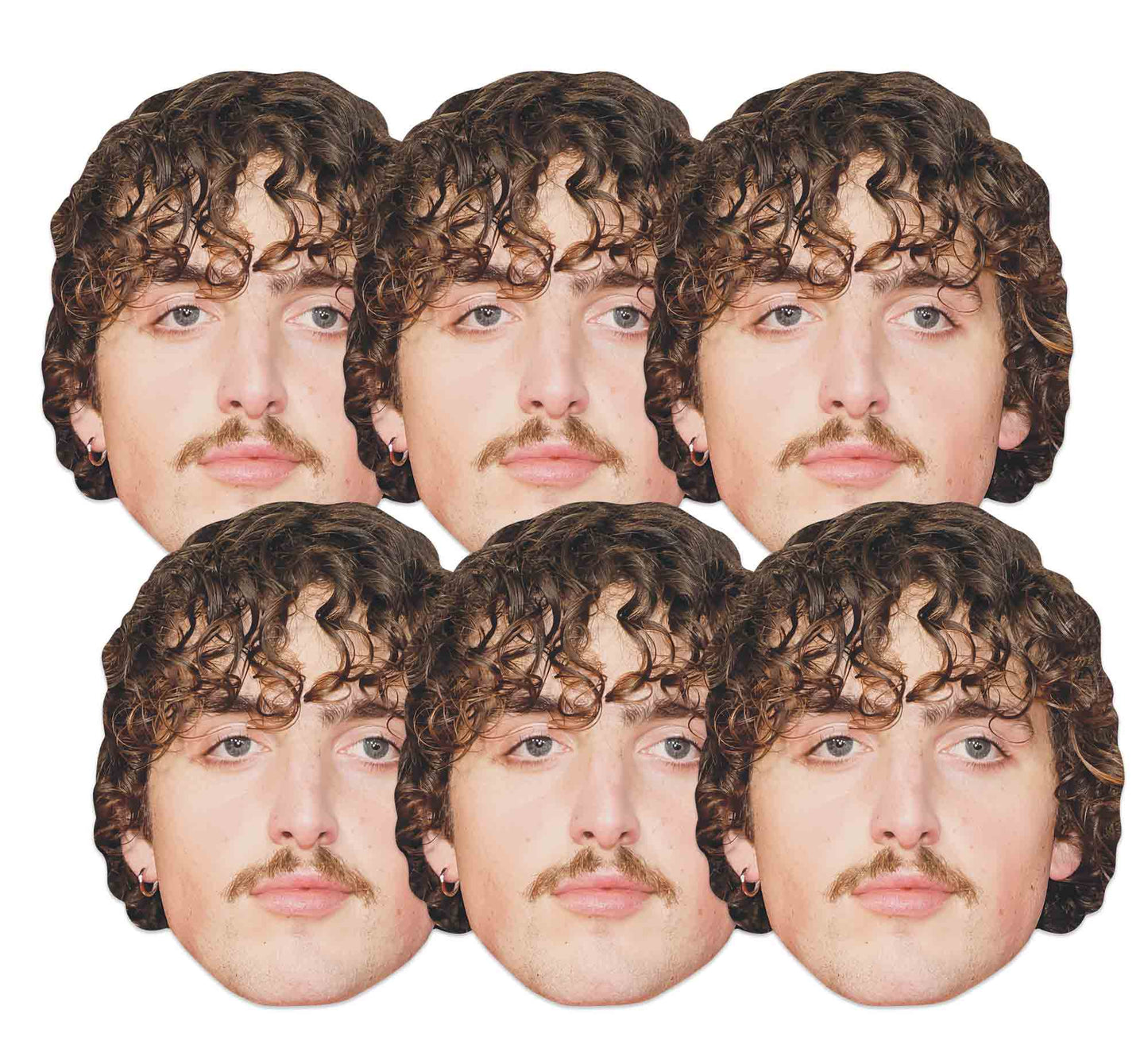 CMP009 Benson Boone 6 Pack Masks - Includes Tabs and Elastic
