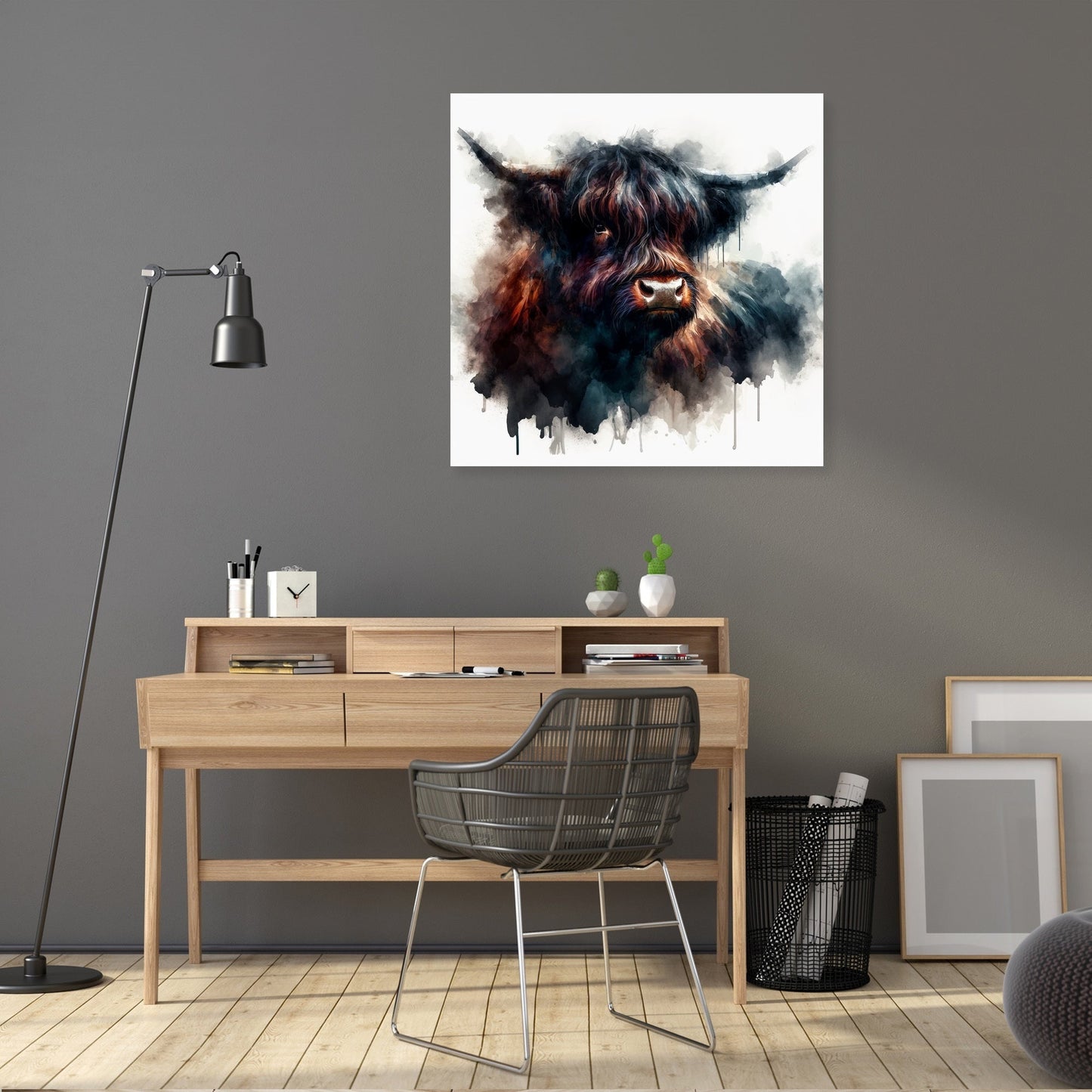 Highland Cow Soul Canvas