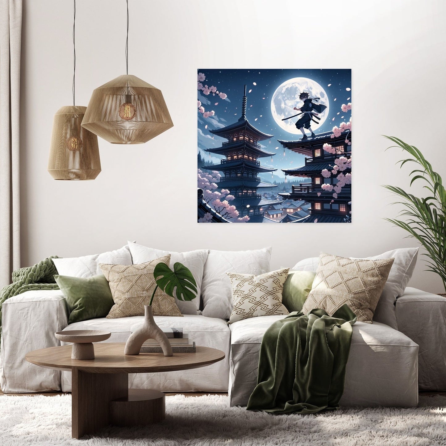 Moonlit Ninja Canvas