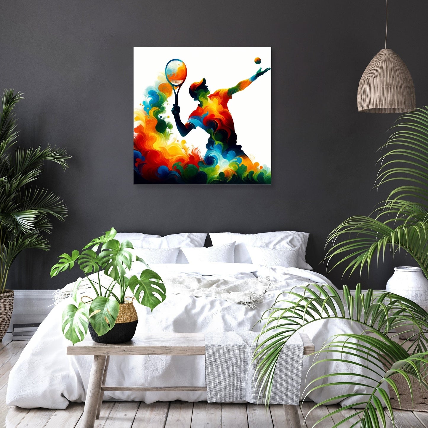 Serve and Swirl Canvas