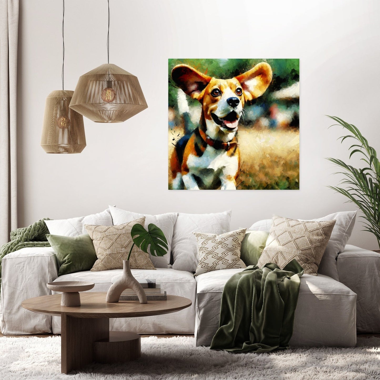 Joyful Beagle Escapad Canvas