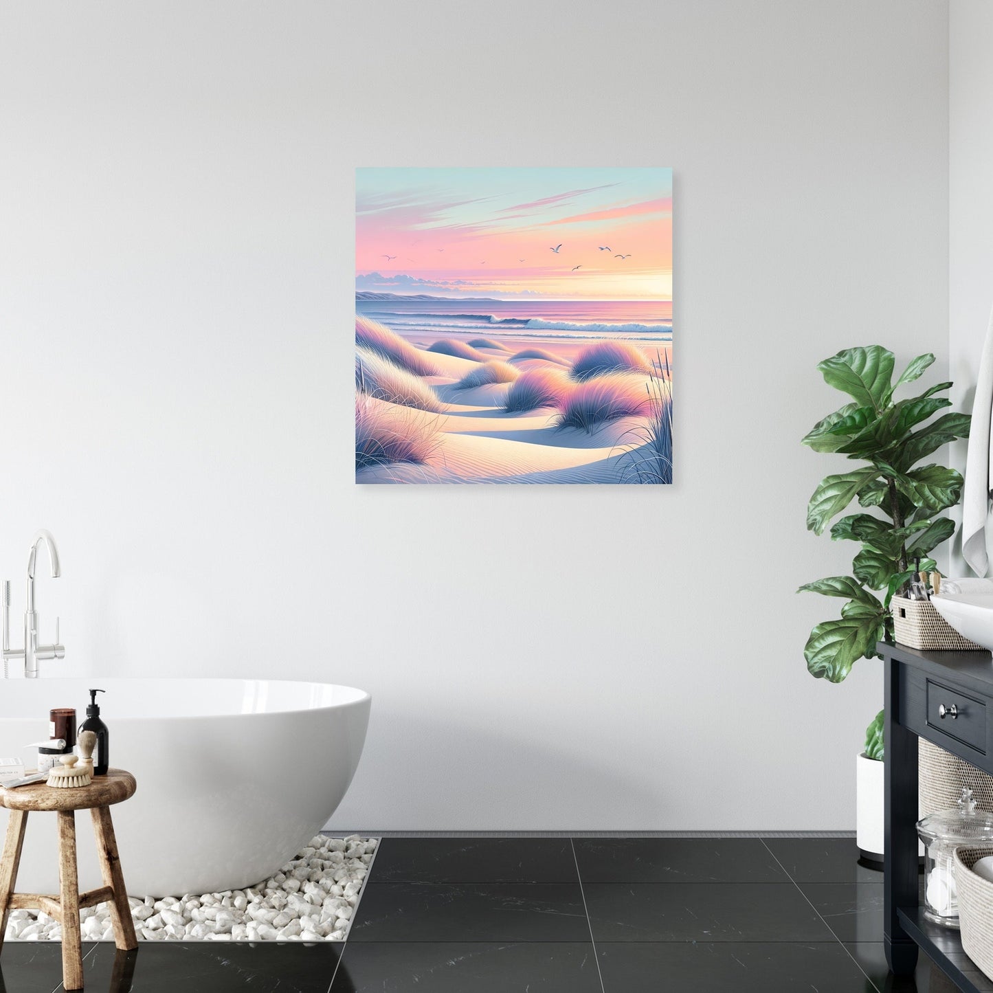 Sunset Beach Serenity Canvas