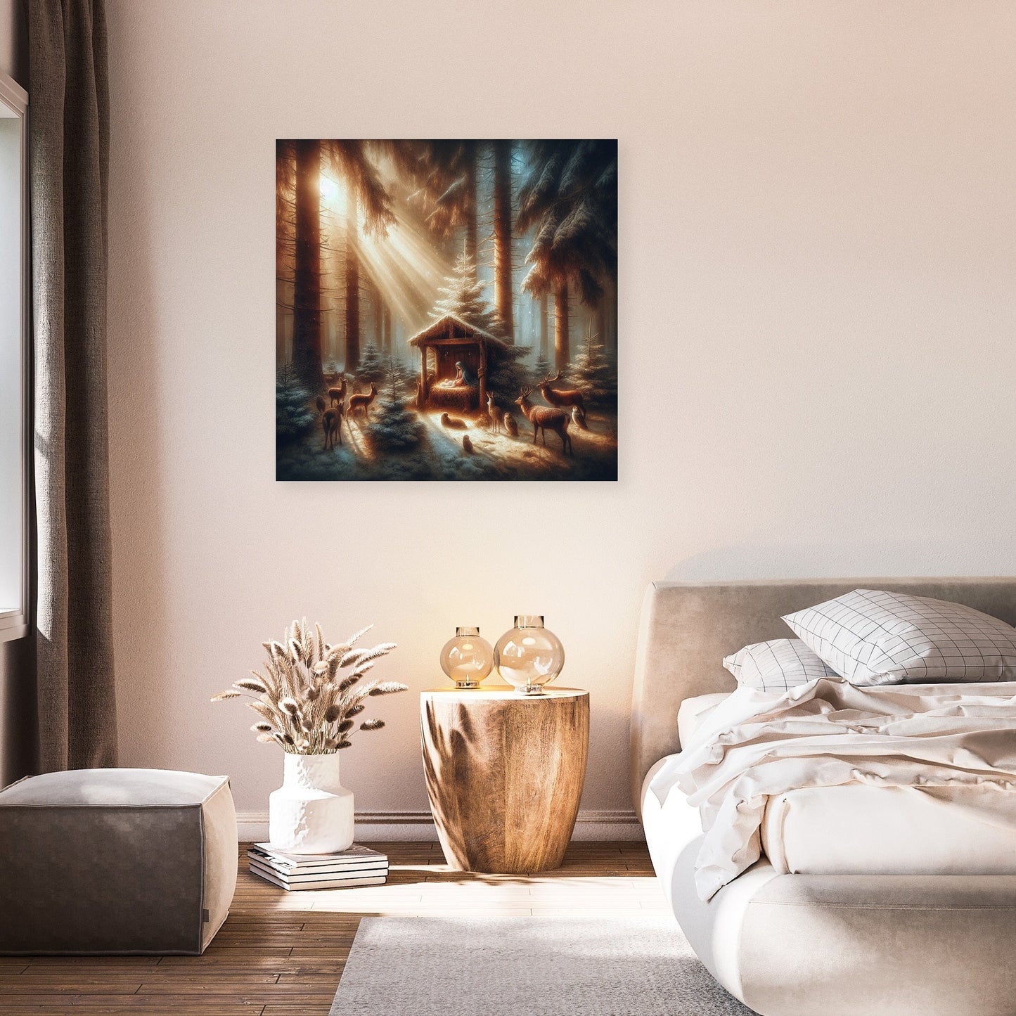 Melancholic Midday Nativity Canvas