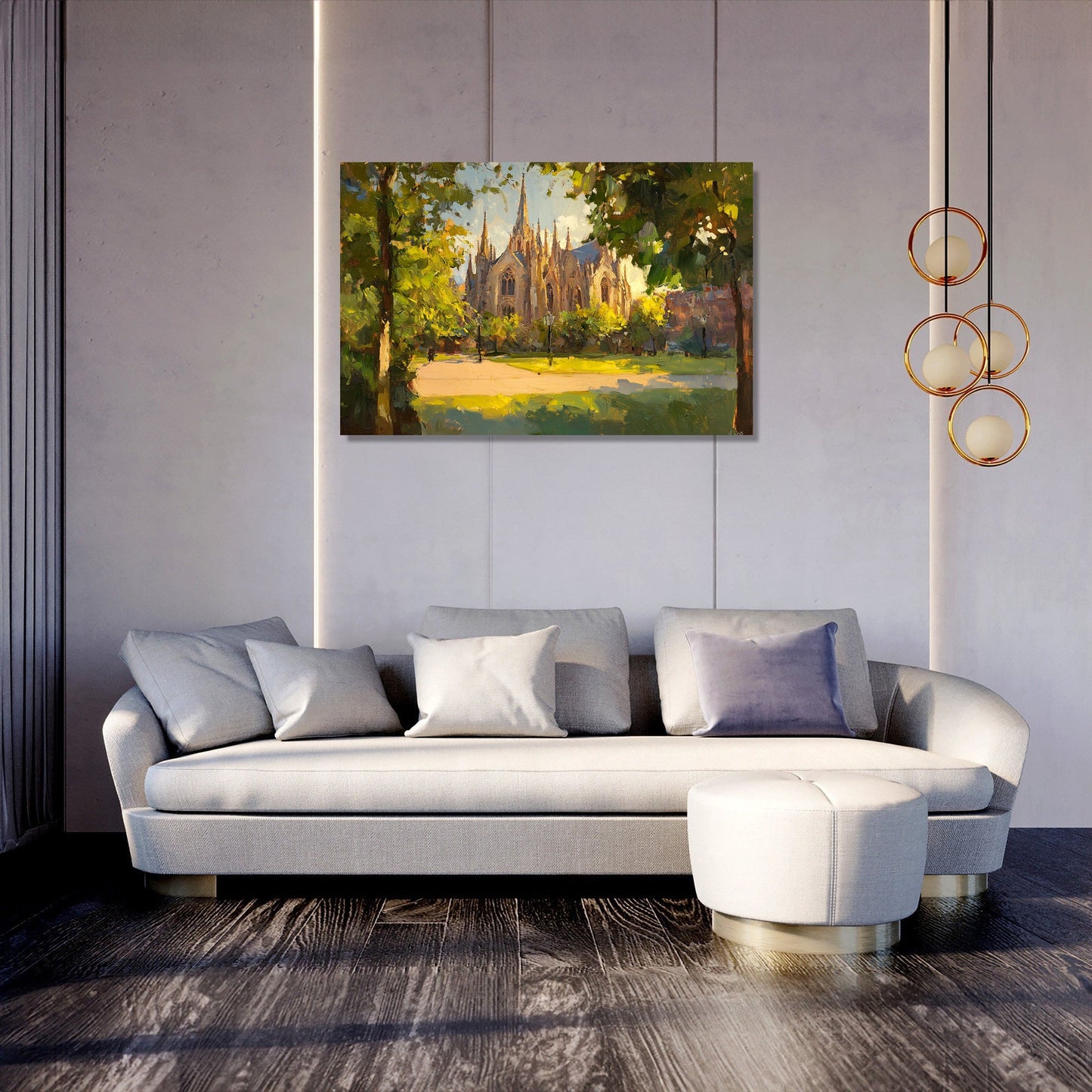 Exeter Cathedral Golden Canvas