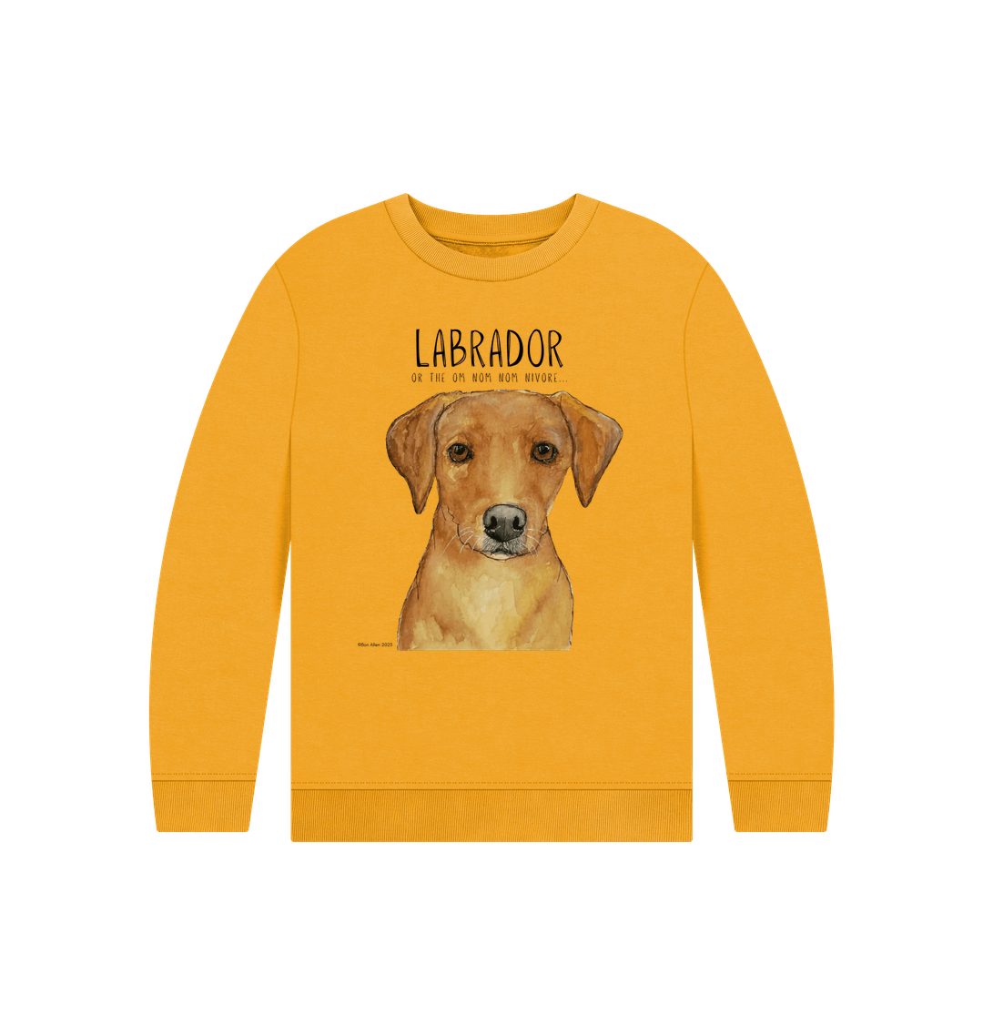 Crumb Catcher in Chief – The Fox Red Labrador Kids' Sweatshirt