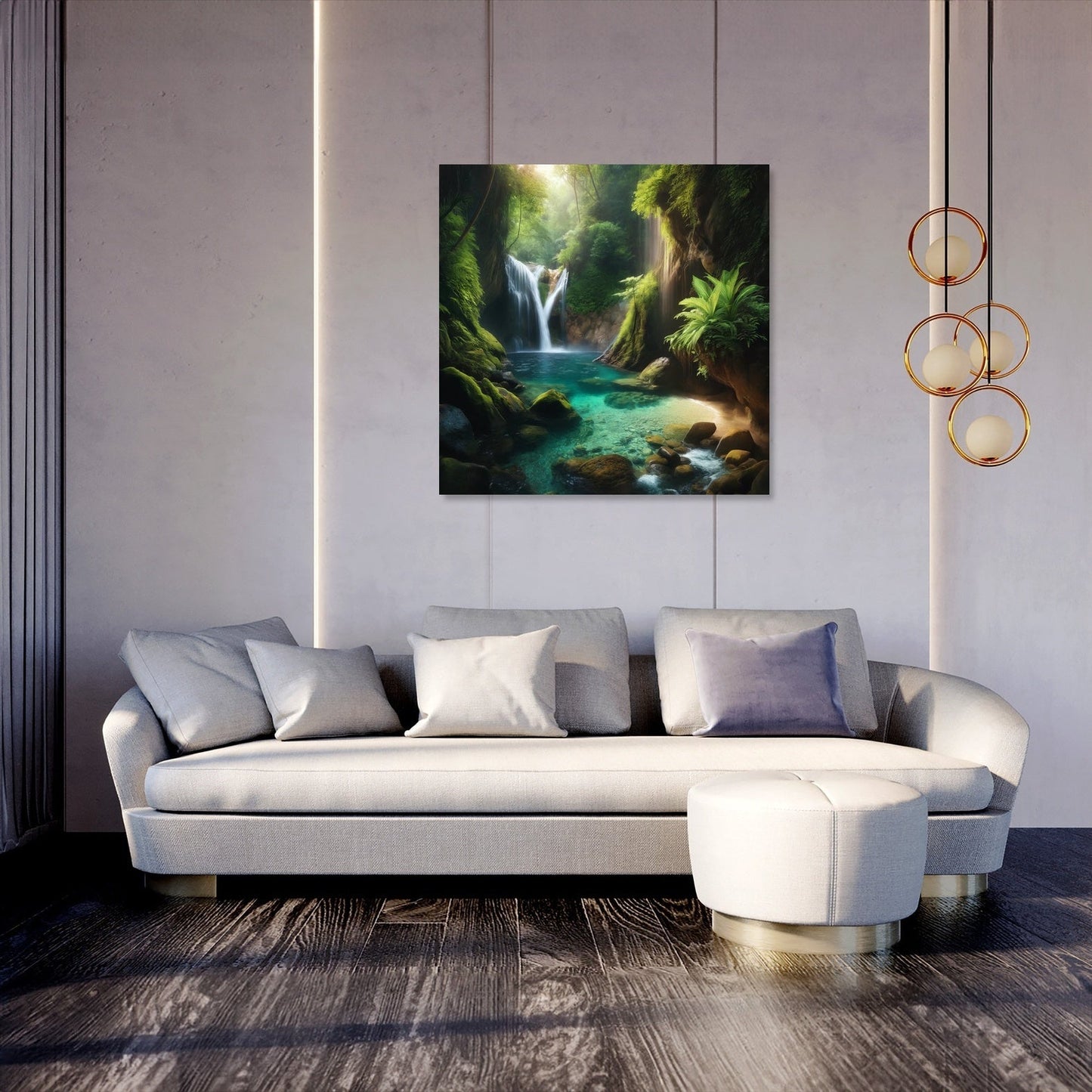 Hidden Waterfall Cove Canvas