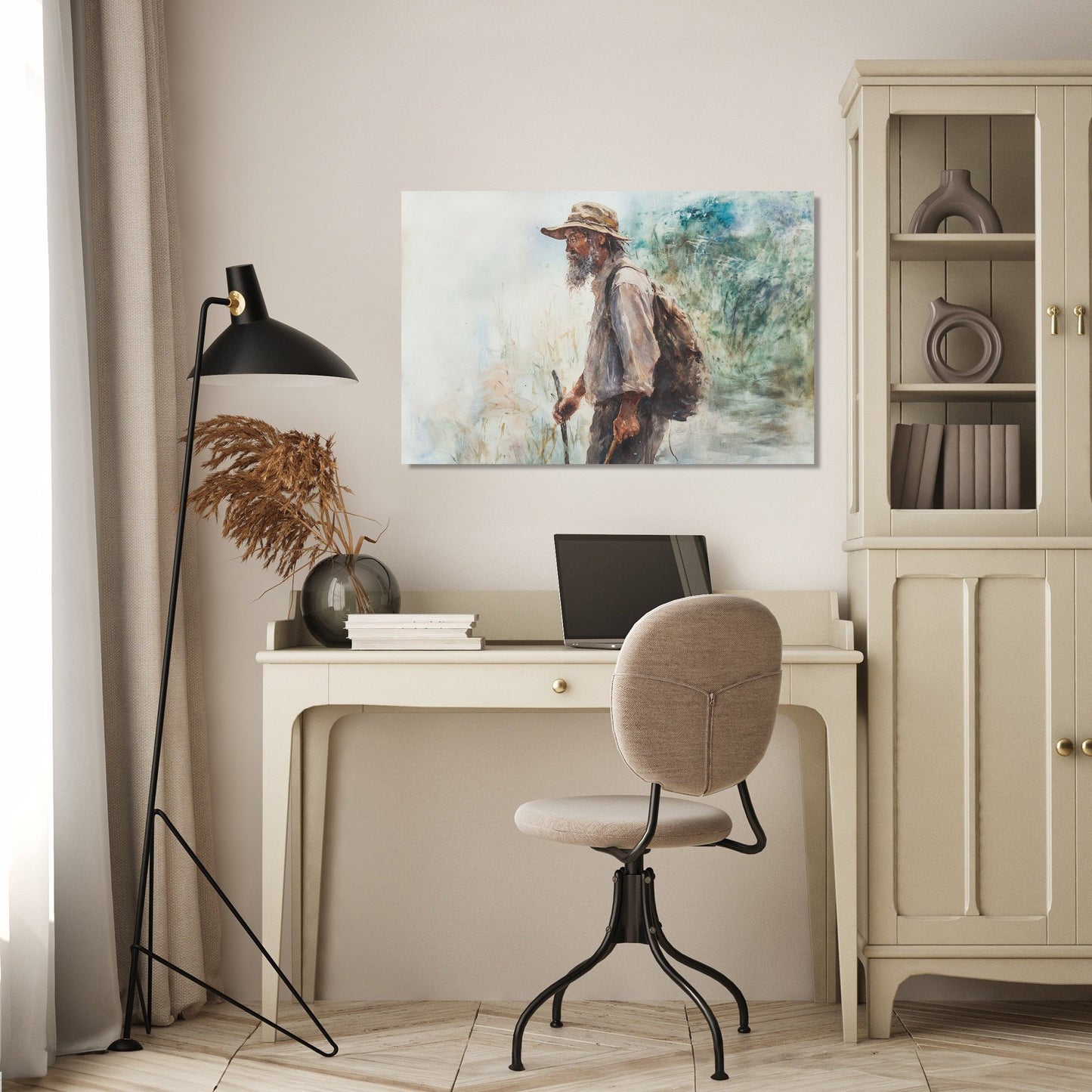 The Wanderer's Rustic Canvas