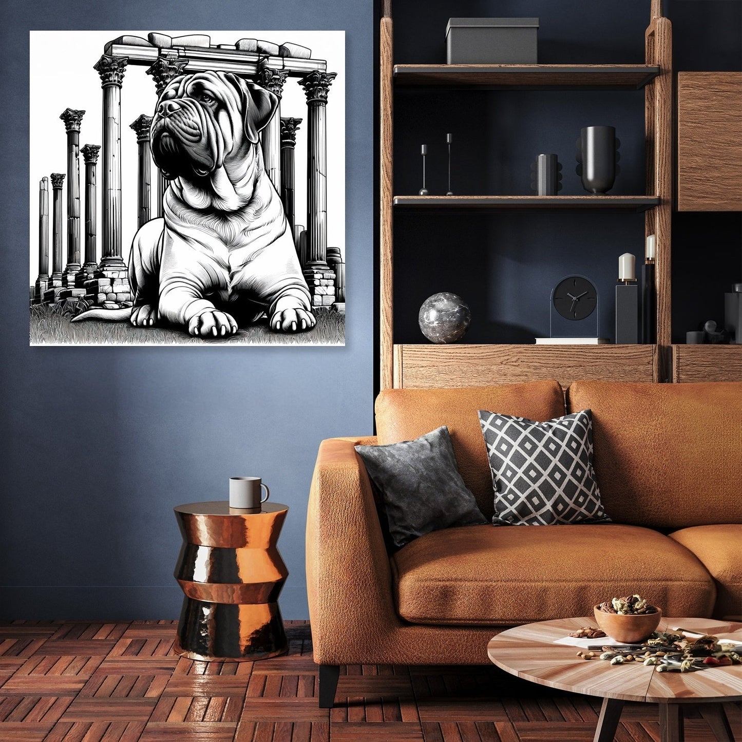 Ancient Guardian Bullmastiff Canvas