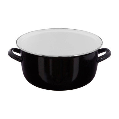 Telo Black Enamel On Steel Deep Fryer