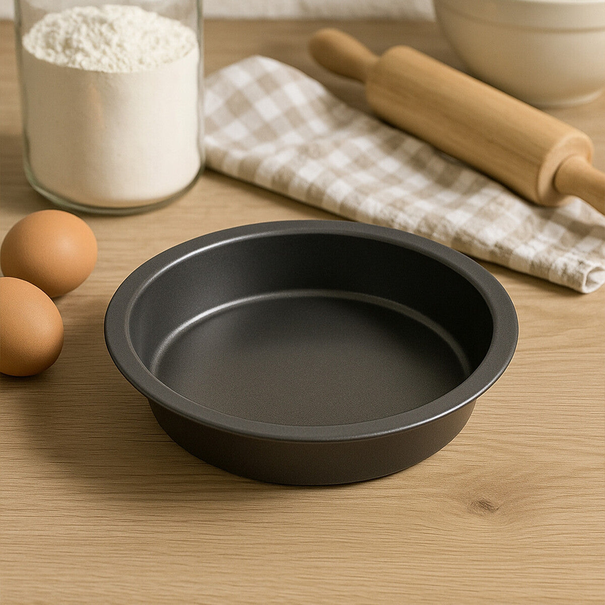 Set Of Four Round Sandwich Tins