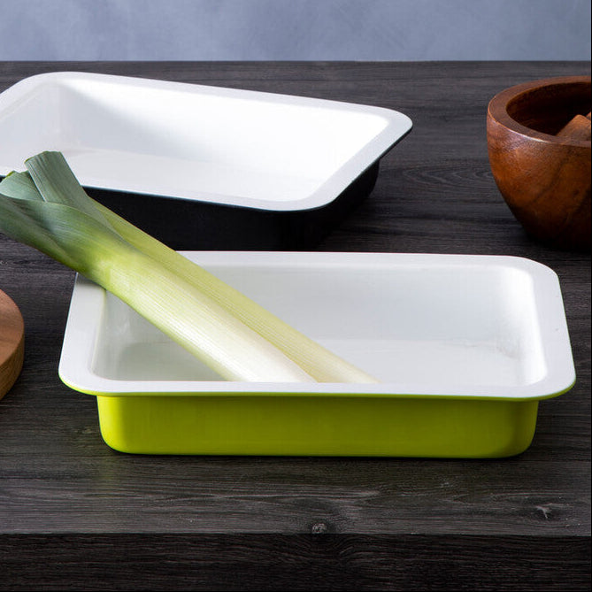 Lime Green Rectangle Roasting Dish | Ecocook