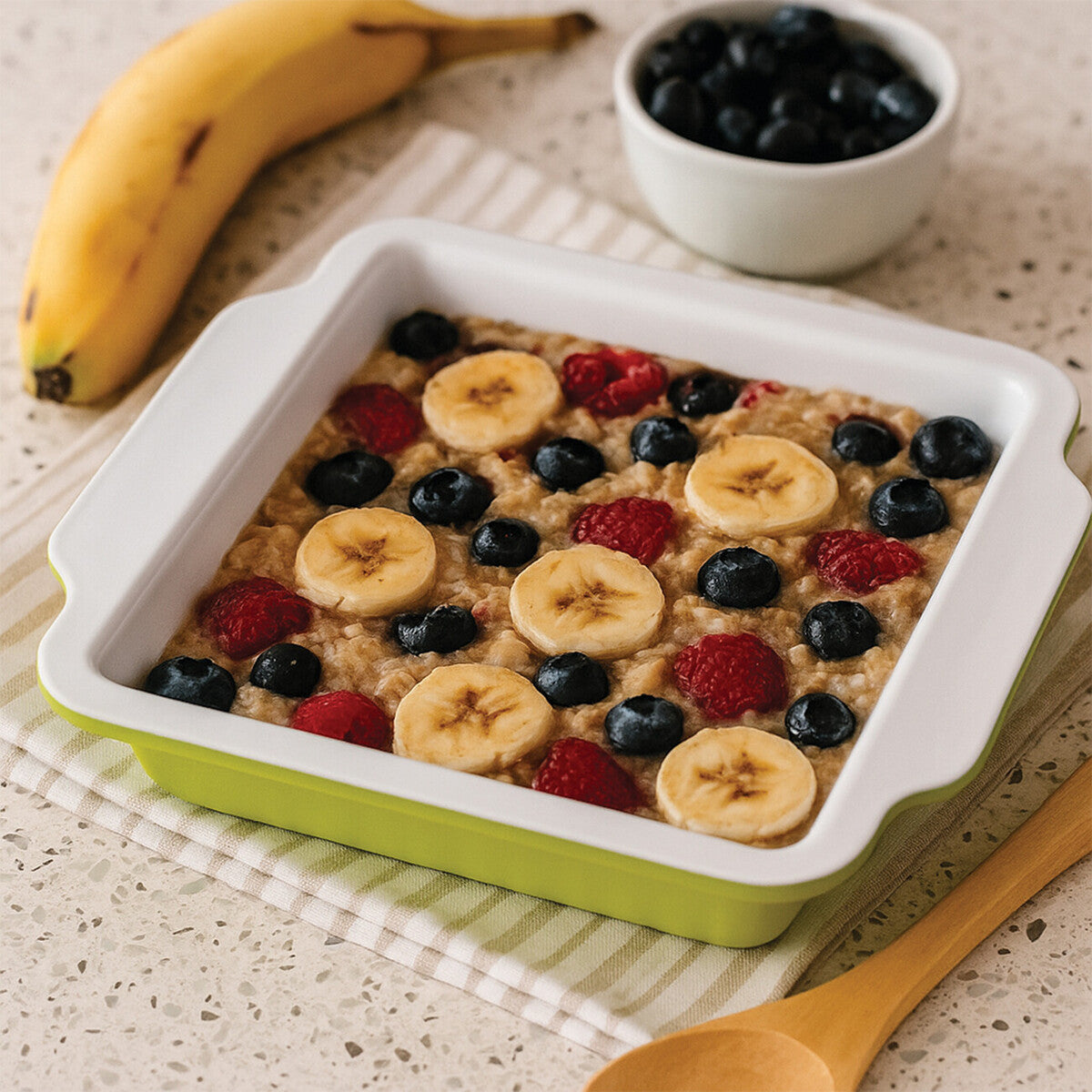 Ecocook Lime Green Carbon Steel Baking Dish