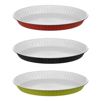Ecocook Black Low Flan Dish
