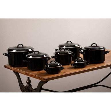 Porter Small Black Casserole Dish