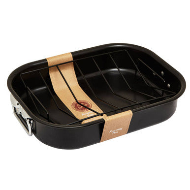 From Scratch Large Black Roasting Tin With Rack
