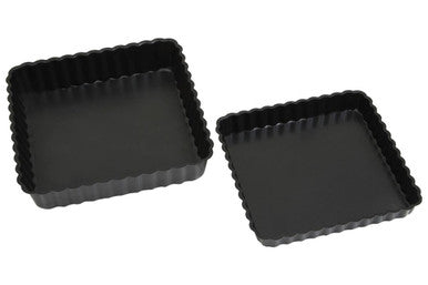 From Scratch Set Of Two Fluted Quiche Flan Tins