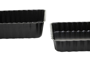 From Scratch Set Of Two Fluted Quiche Flan Tins