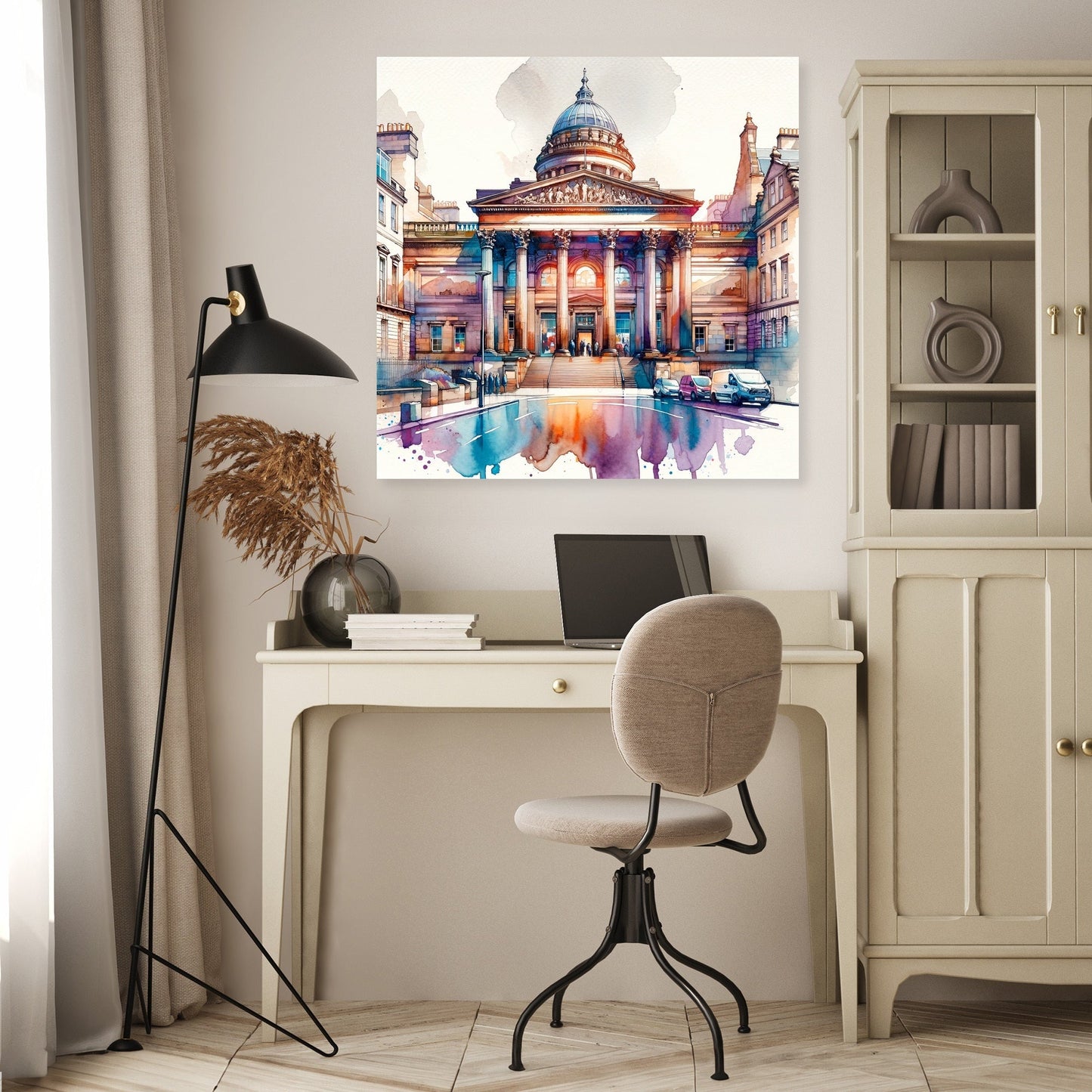 Edinburgh Walker Gallery Watercolor Essence Canvas