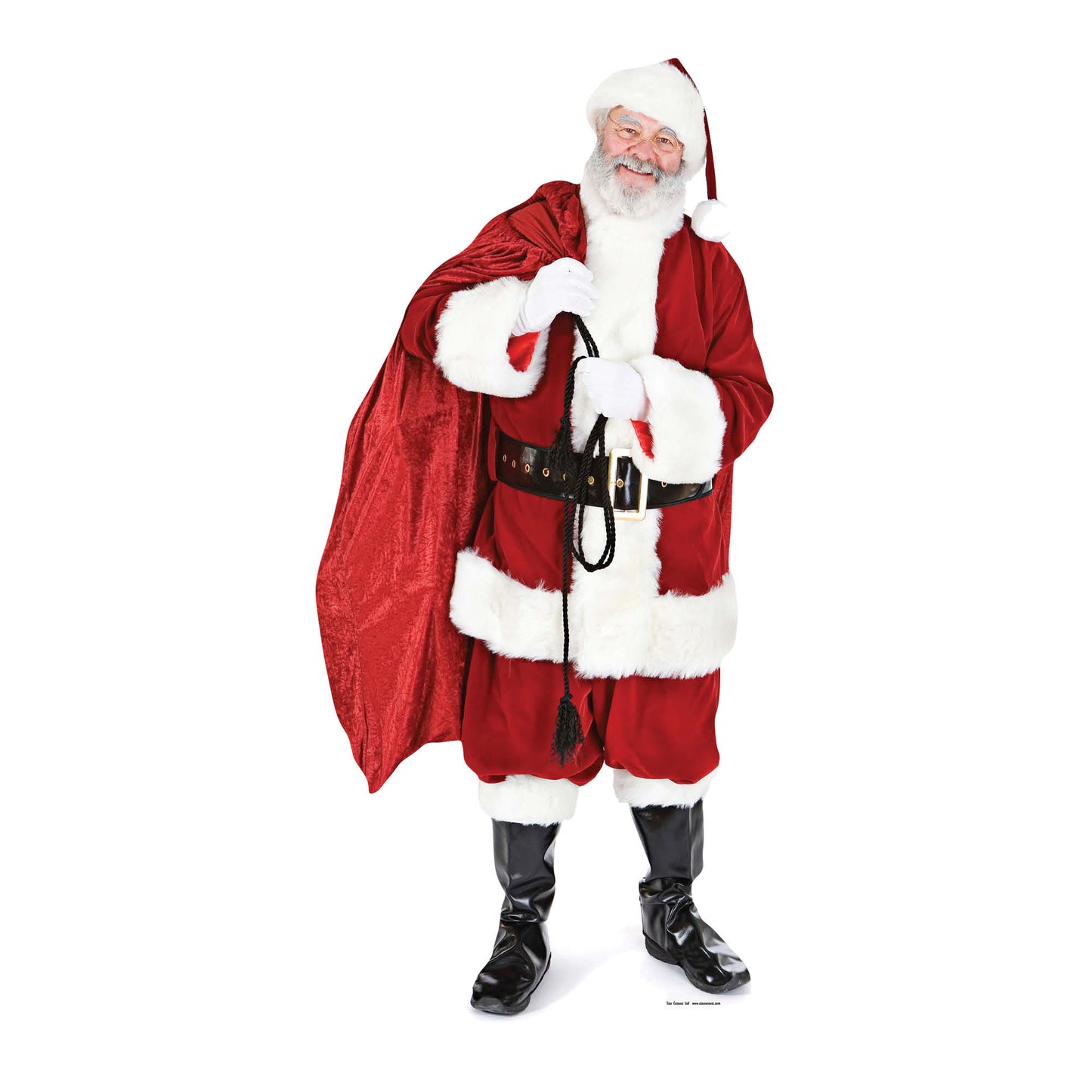 SC014 Santa Claus Father Christmas with Sack of Toys Cardboard Cut Out Height 188cm