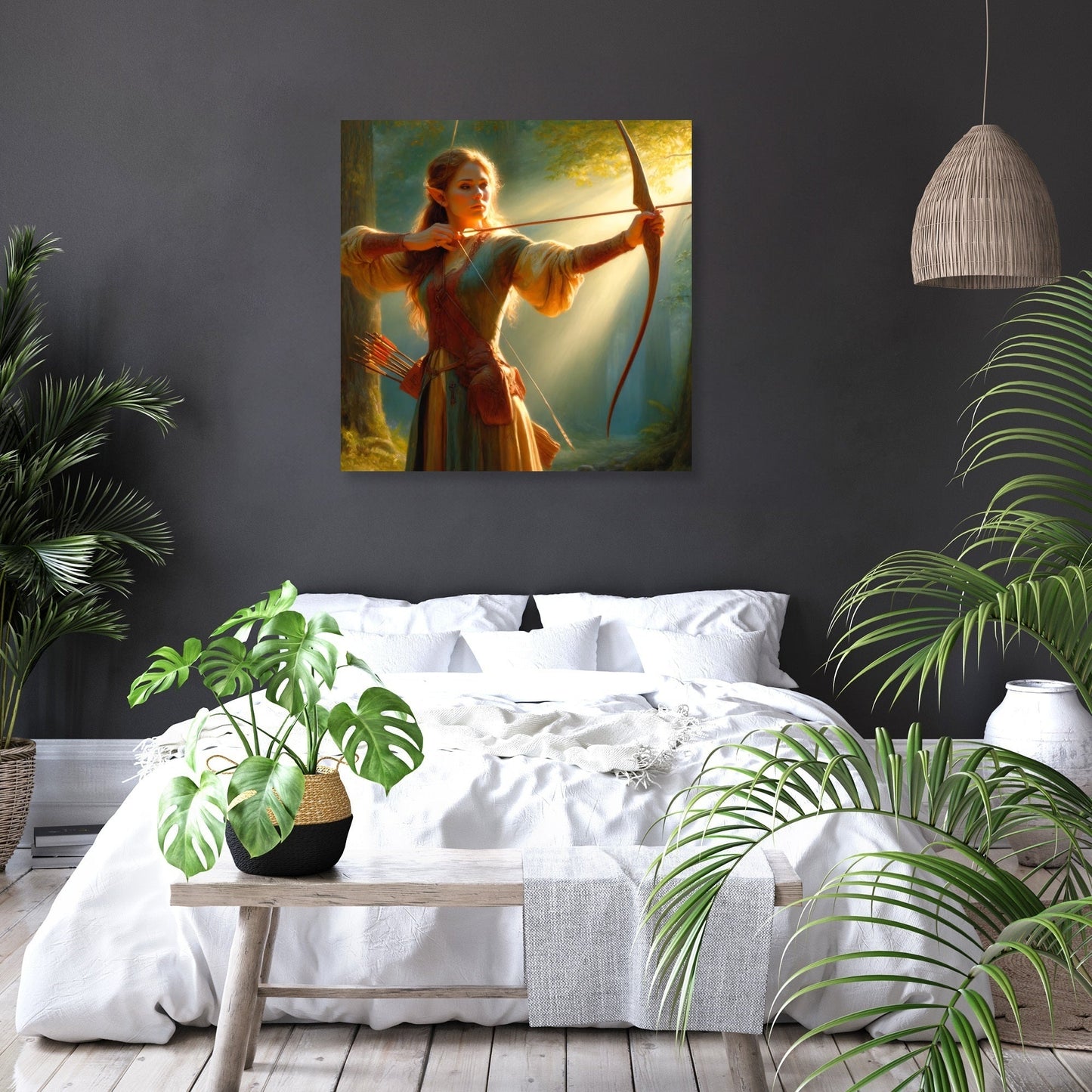 Forest Archer Elf Canvas