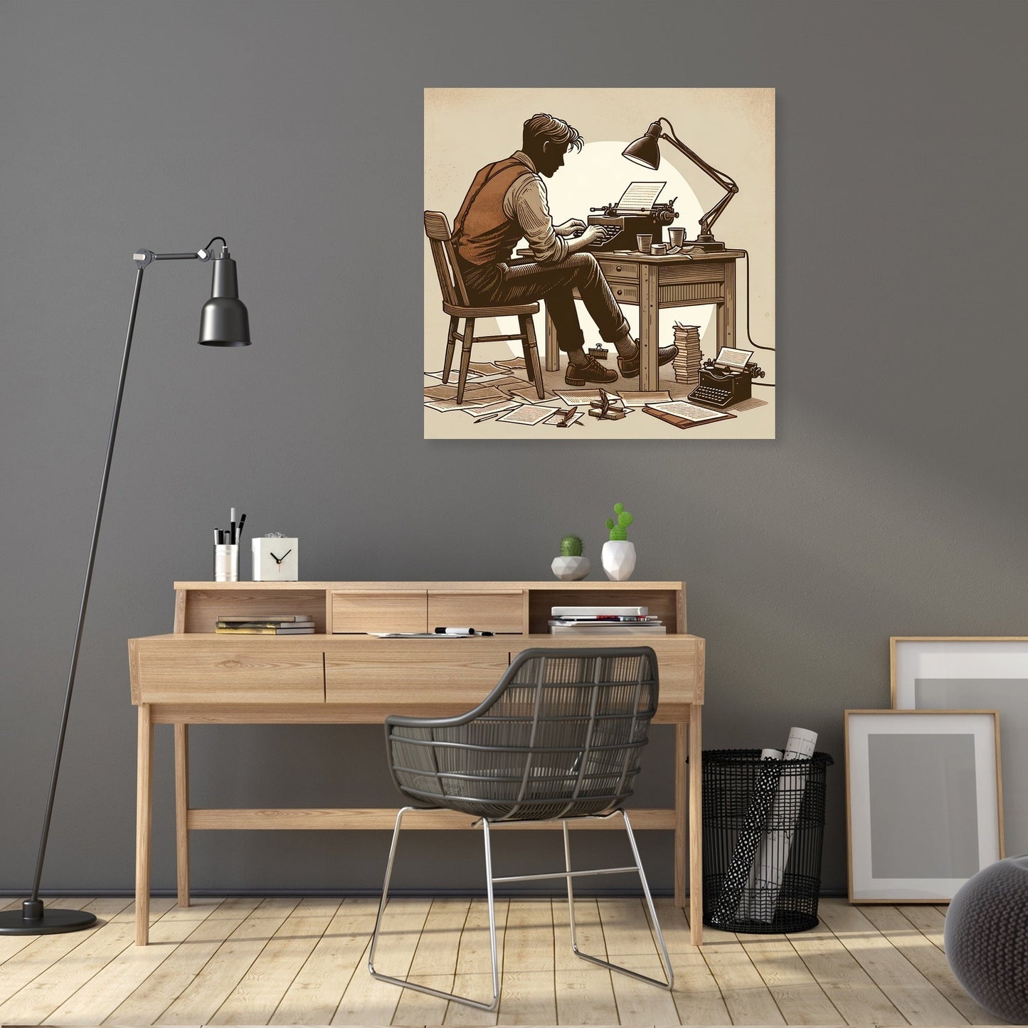 Nostalgic Writer Canvas
