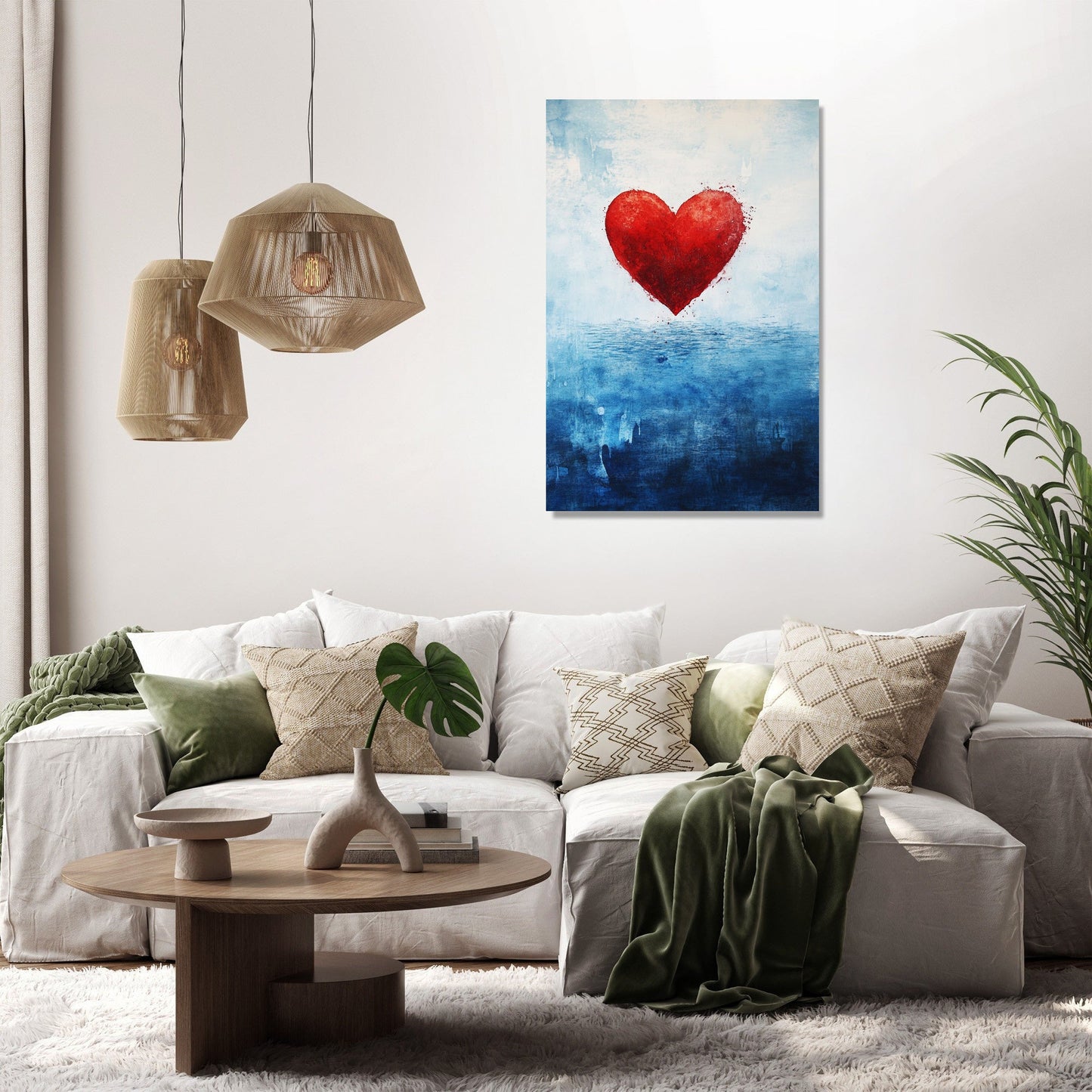 Crimson Heart at Ocean Canvas