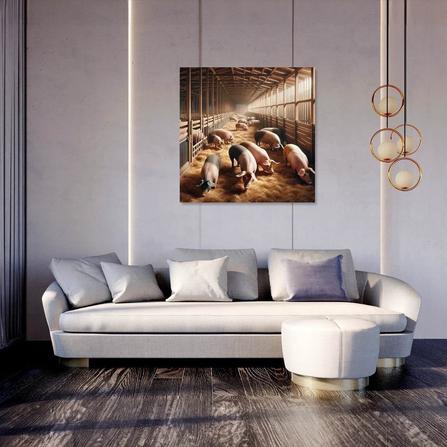 Pigsty Life Canvas