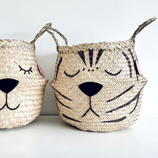 Natural Tiger Basket - Medium