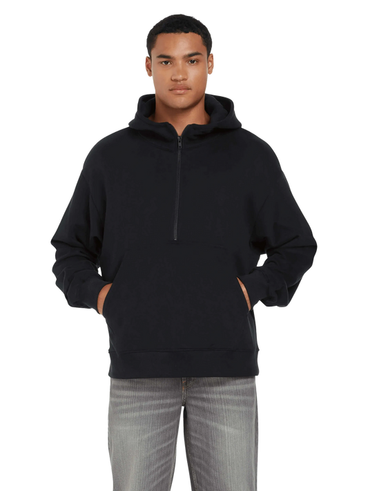 Organic Half Zip Hoodie: Unisex