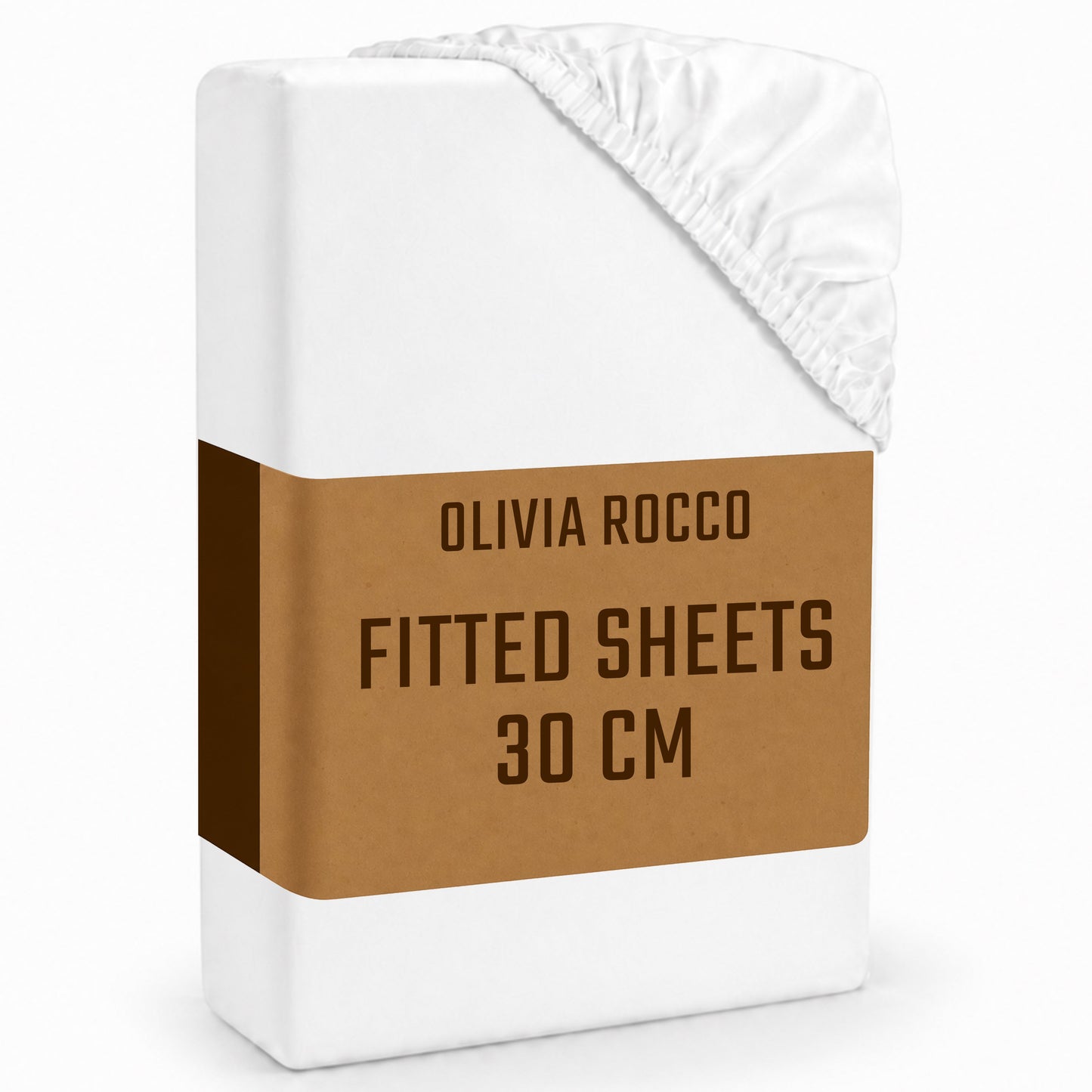 Plain Dye Luxurious Super Soft Fitted Sheets Easy Care Bed Linen Sets Multiple Colours Single Double King 3/4 Sizes by OLIVIA ROCCO