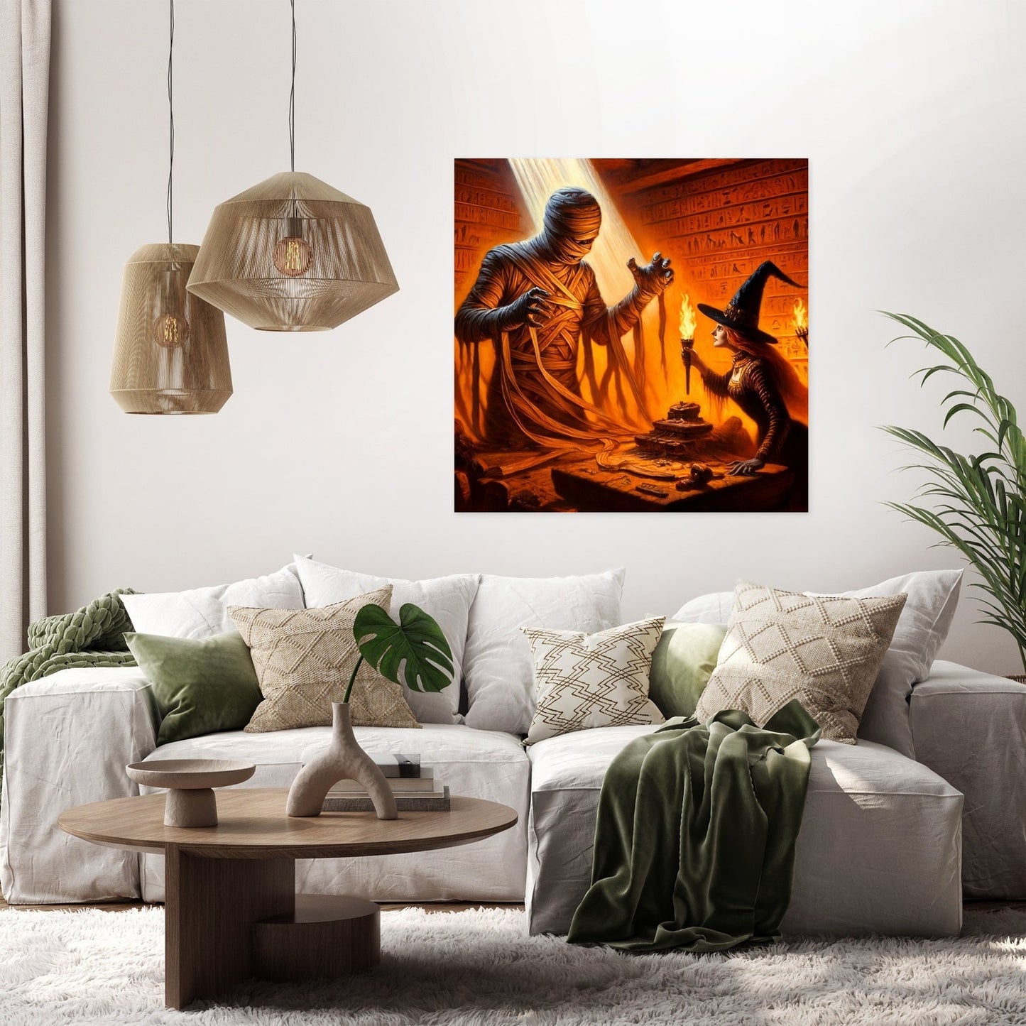 Tomb Confrontation Canvas