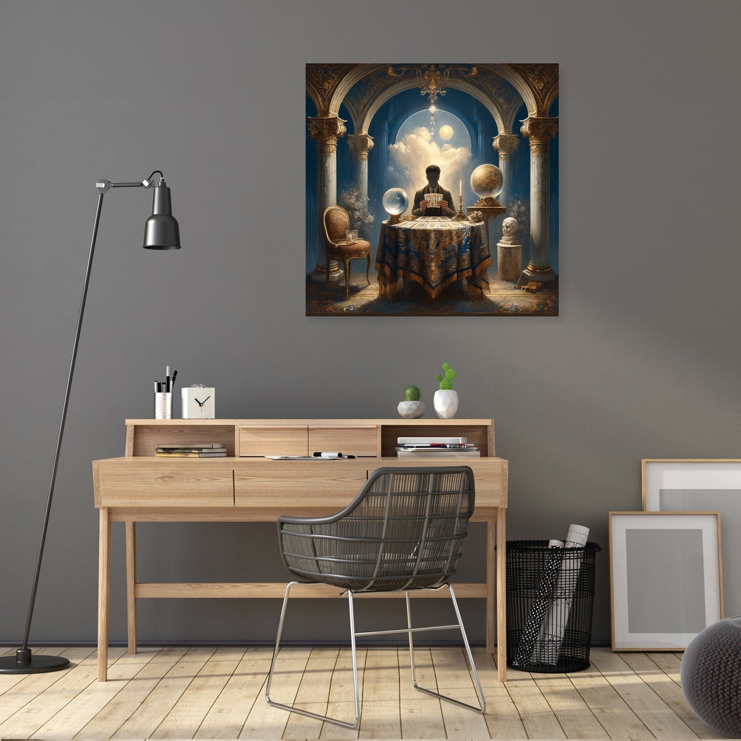 Mystical Tarot Reader Canvas