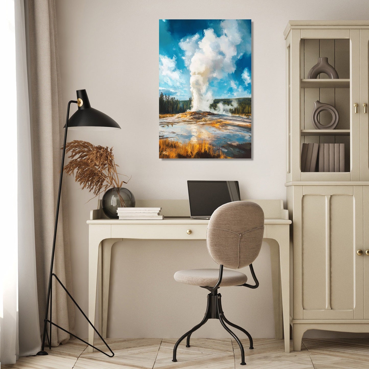 Yellowstone Geyser Canvas