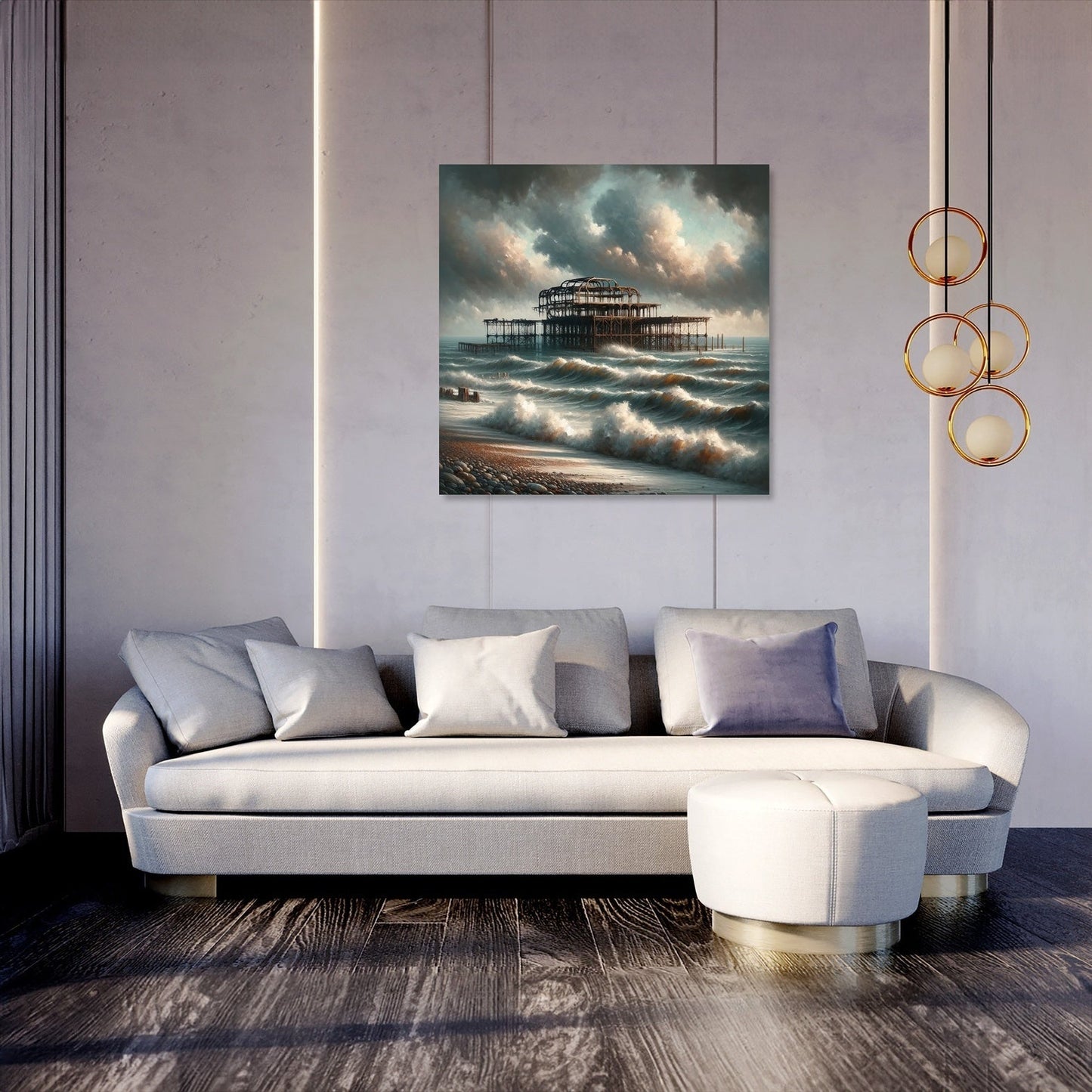 Brighton West Pier Ruins Canvas