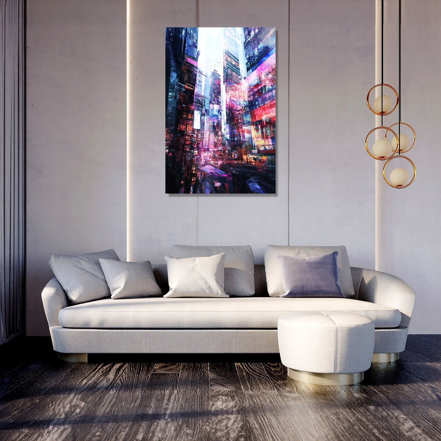Nostalgic Urban Pulse Canvas
