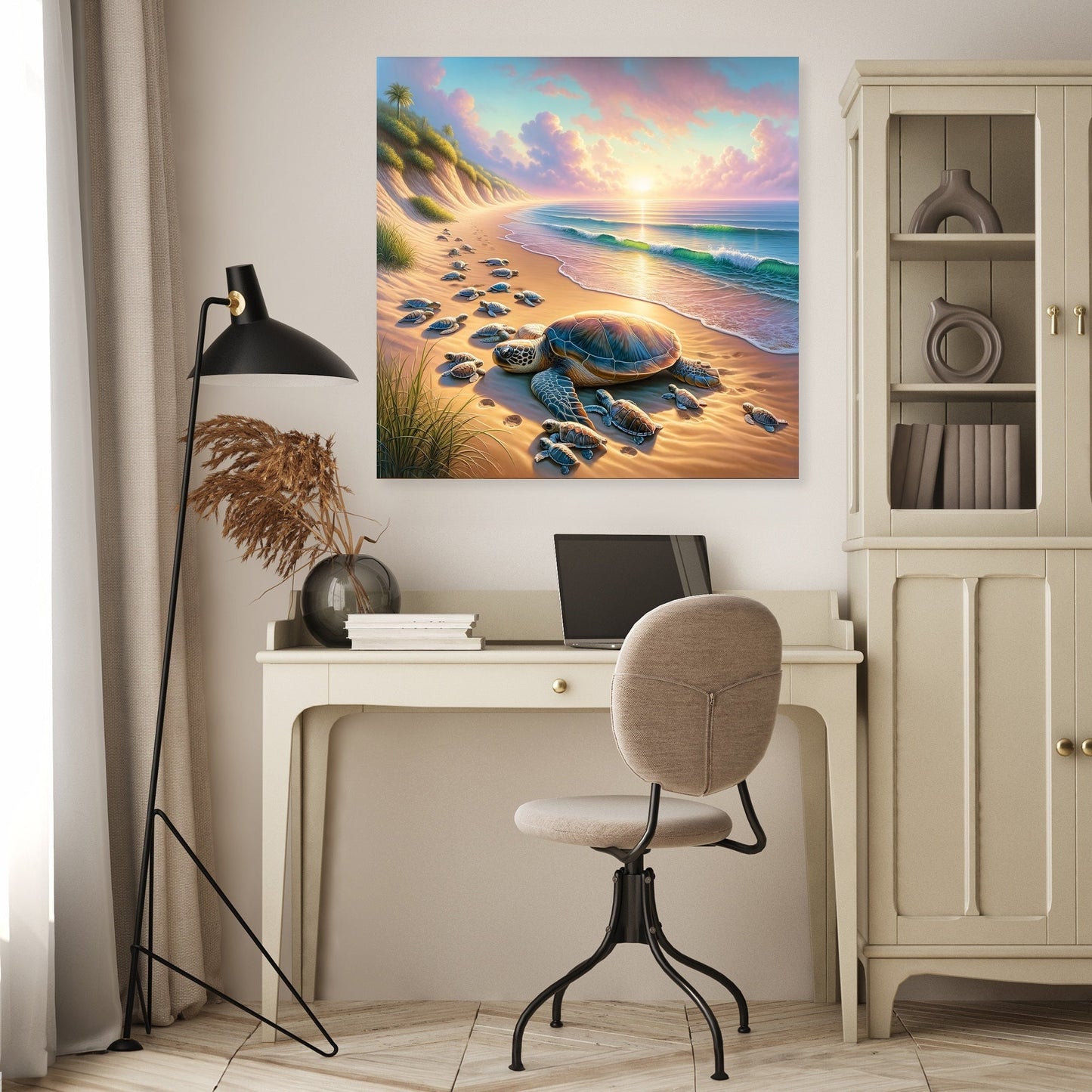 Turtle Haven Dawn Canvas