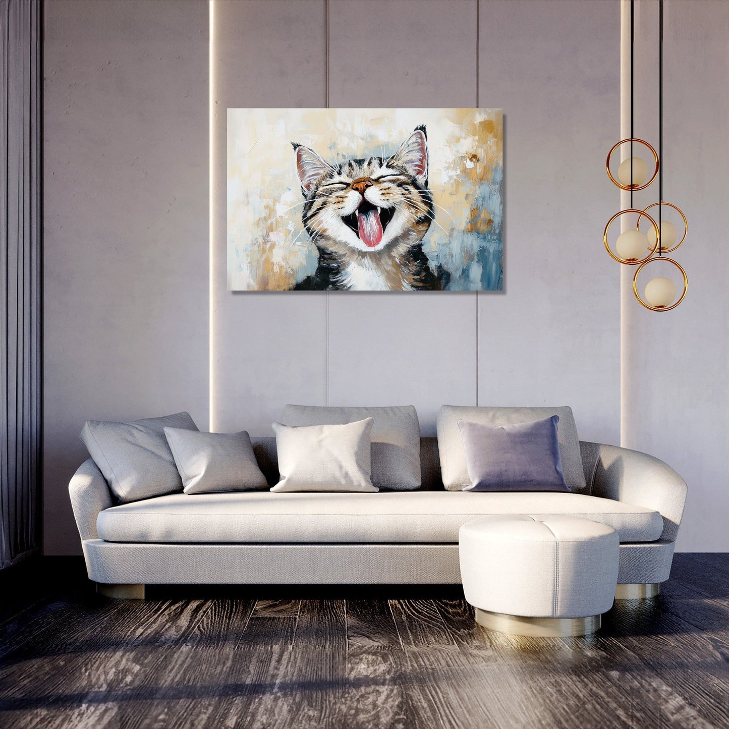 Joyful Whiskers Canvas