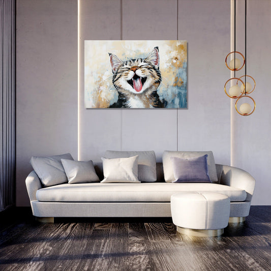 Joyful Whiskers Canvas