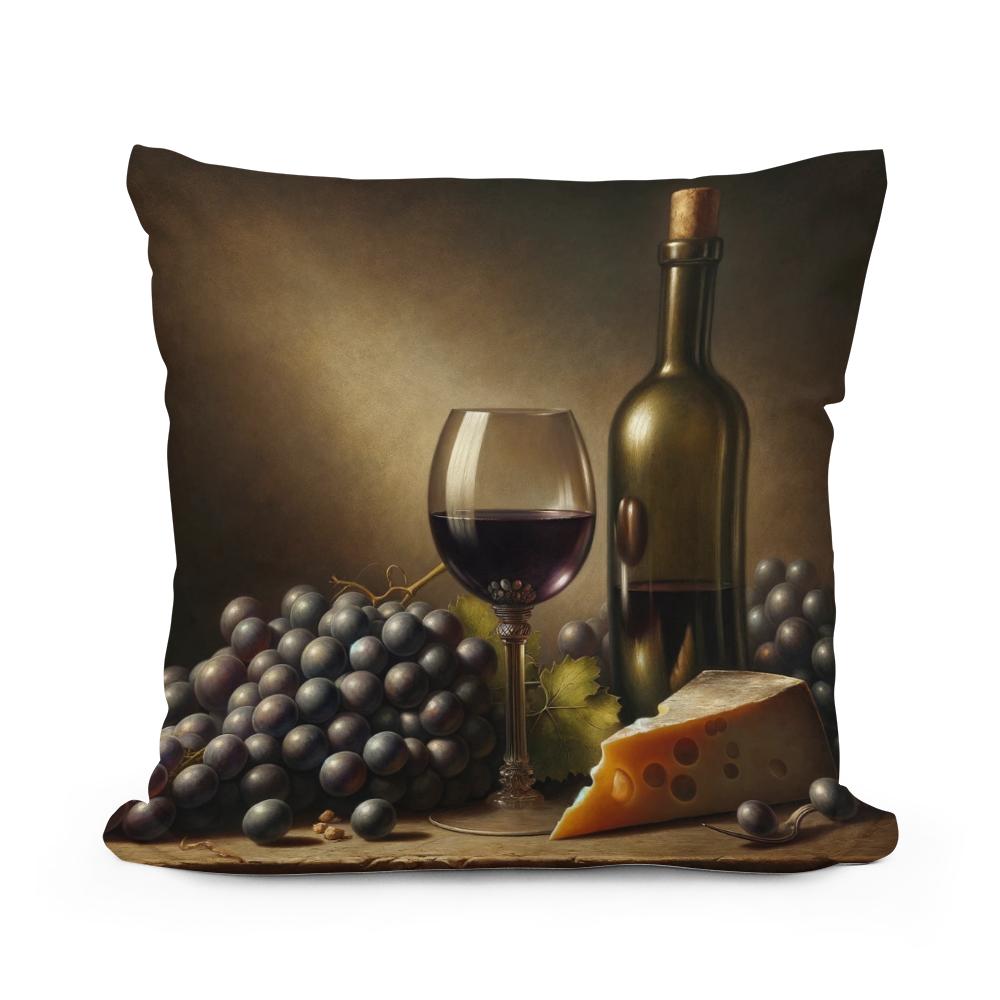 Vintage Vino Cotton Cushion