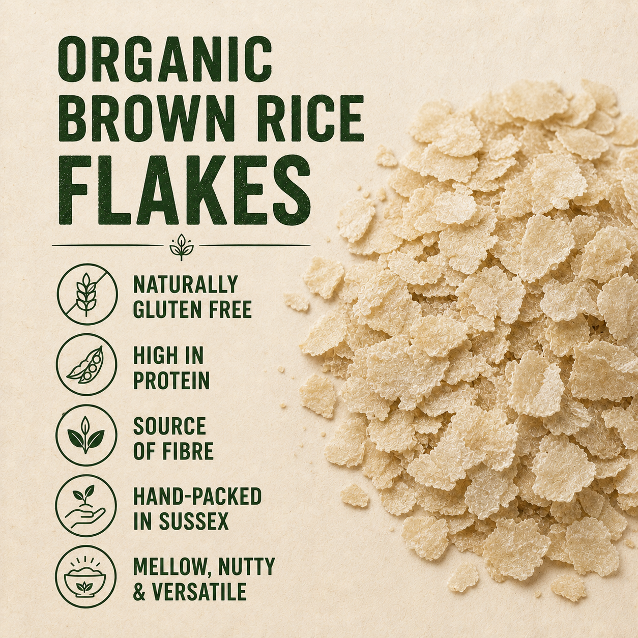 Organic Brown Rice Flakes