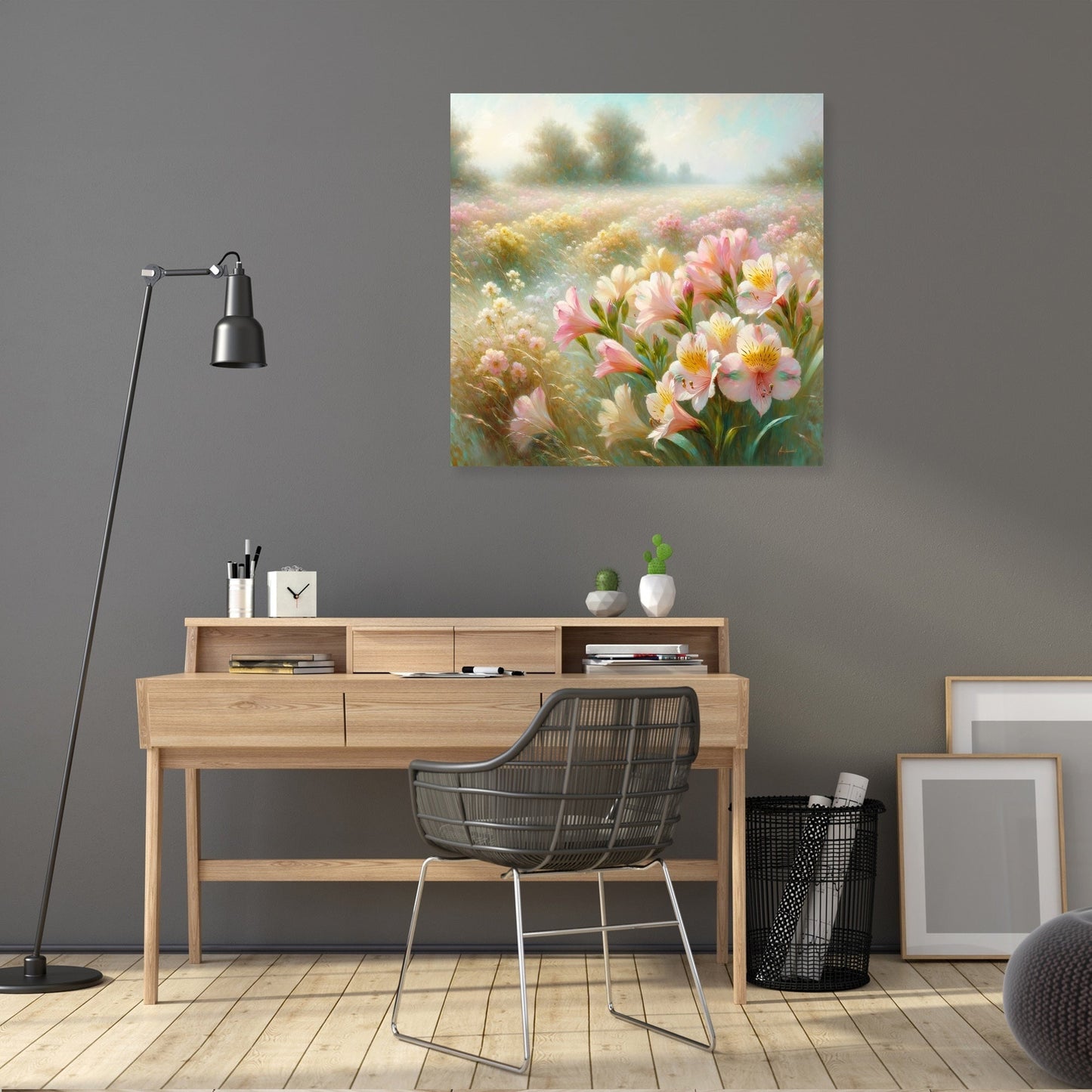 Gentle Alstroemeria Whispers Canvas