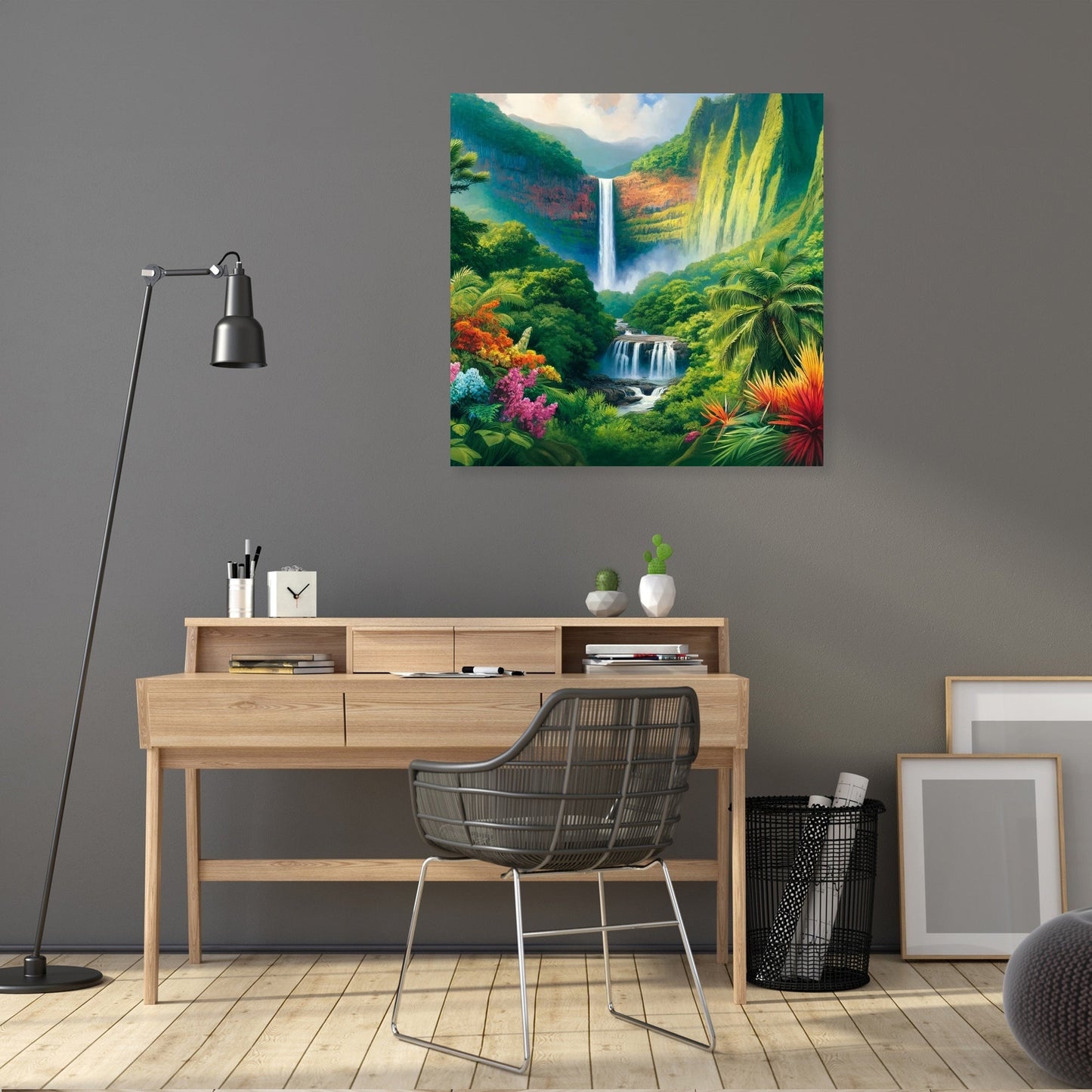 Tropical Waterfall Splendor Canvas
