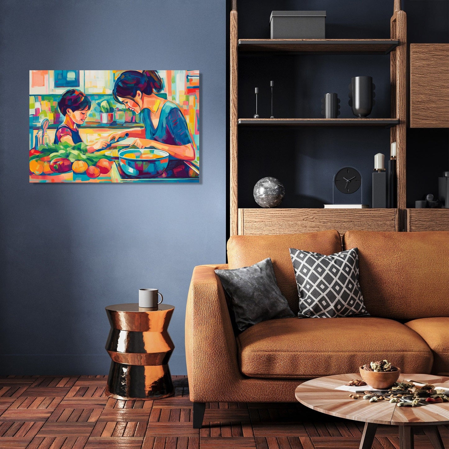 Cooking Together Canvas